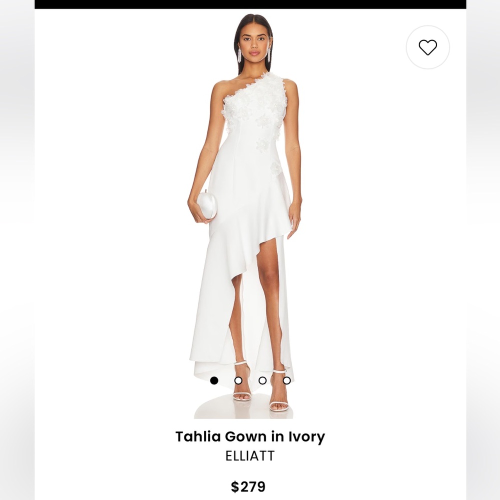 Elliatt Ivory Asymmetrical Dress